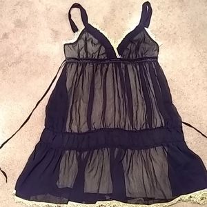 RYU, goth black slip dress, size medium